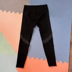 Womens Black Seamless Active Leggings